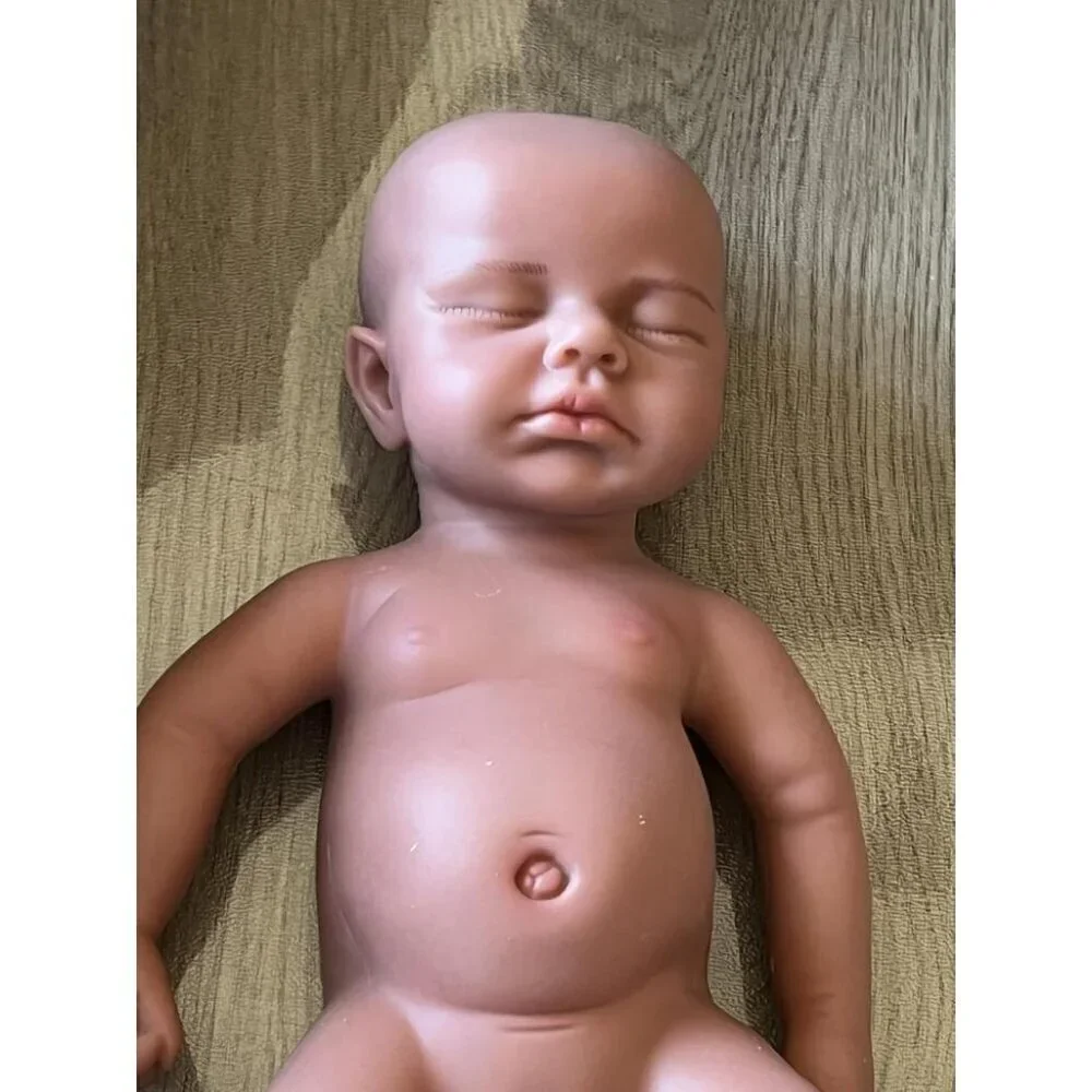 🆕18 Inch Realistic Full Body Silicone Reborn tan Baby Girl Real life Baby Dolls